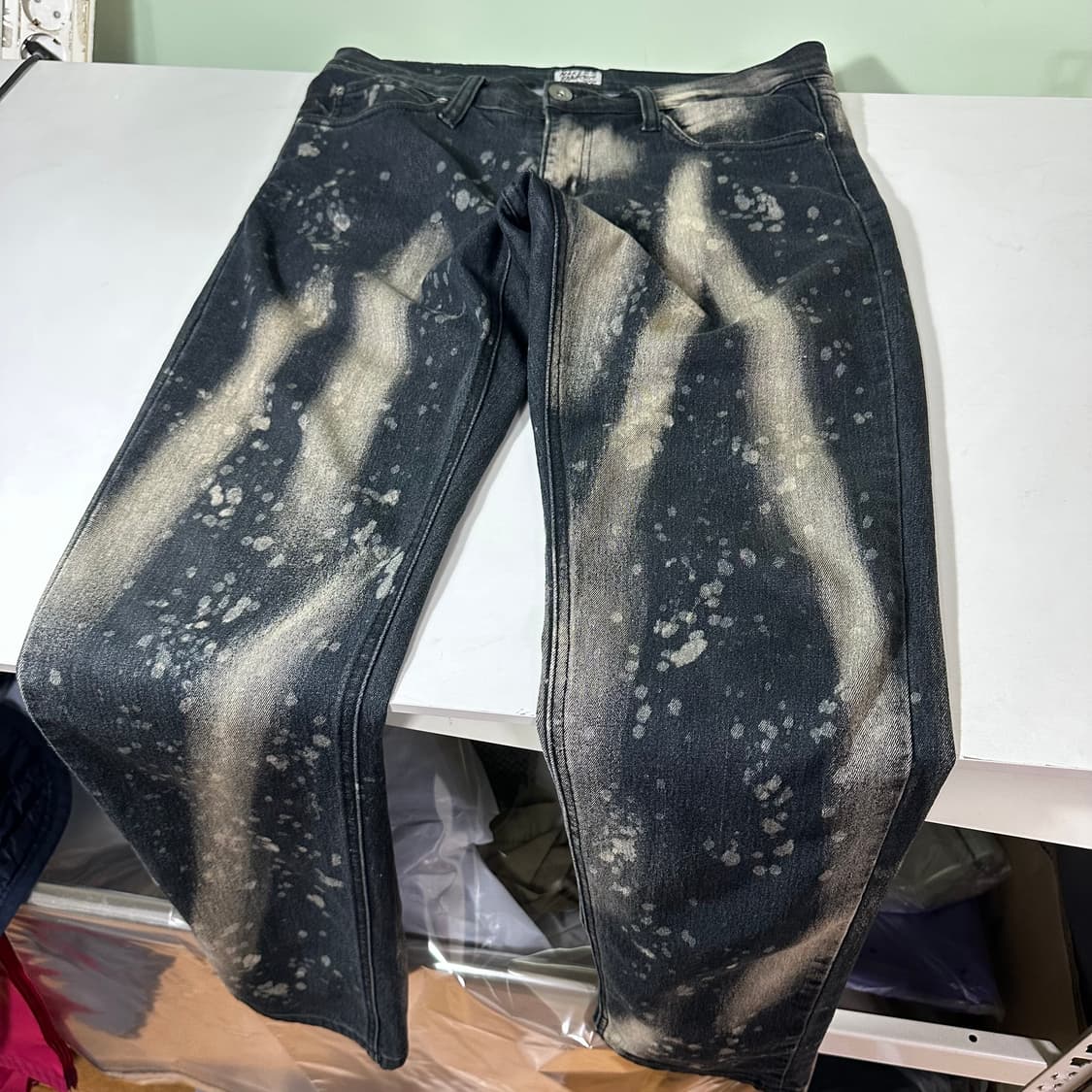 32 M 네이키드페이머스 스키니핏 타이다이워시드 데님팬츠 상품이미지2