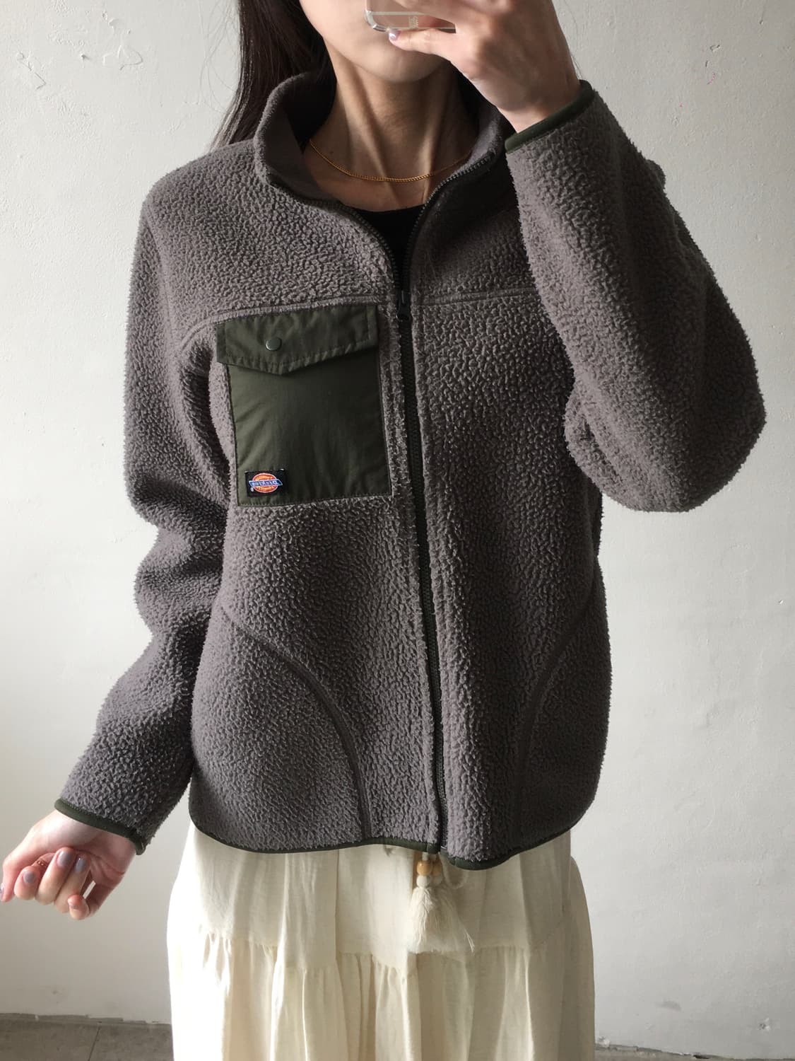 디키즈 플리스 가슴포켓 집업 상품이미지1