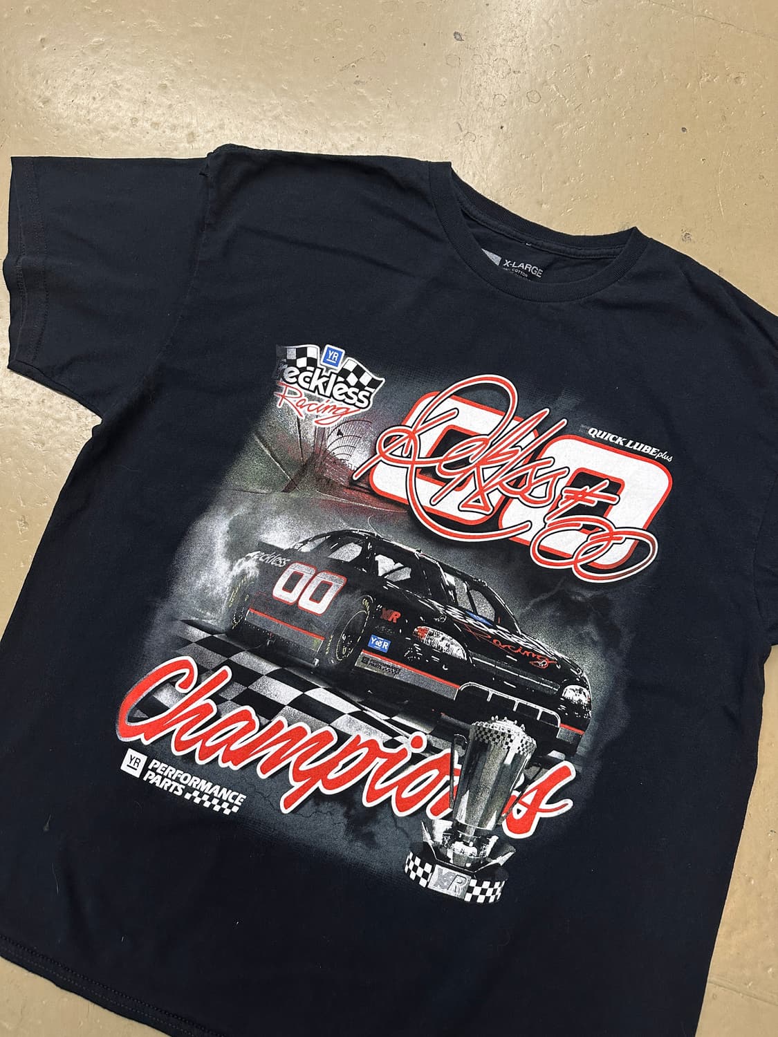 빈티지 미국 레이싱 프린팅 반팔티  상품이미지4