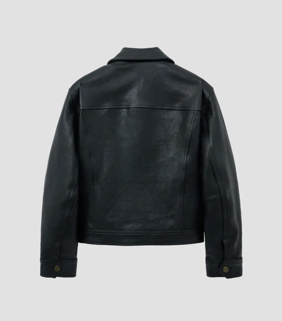 노이어 엔틱 카우 레더 트러커 자켓 (블랙) 52사이즈 상품이미지2