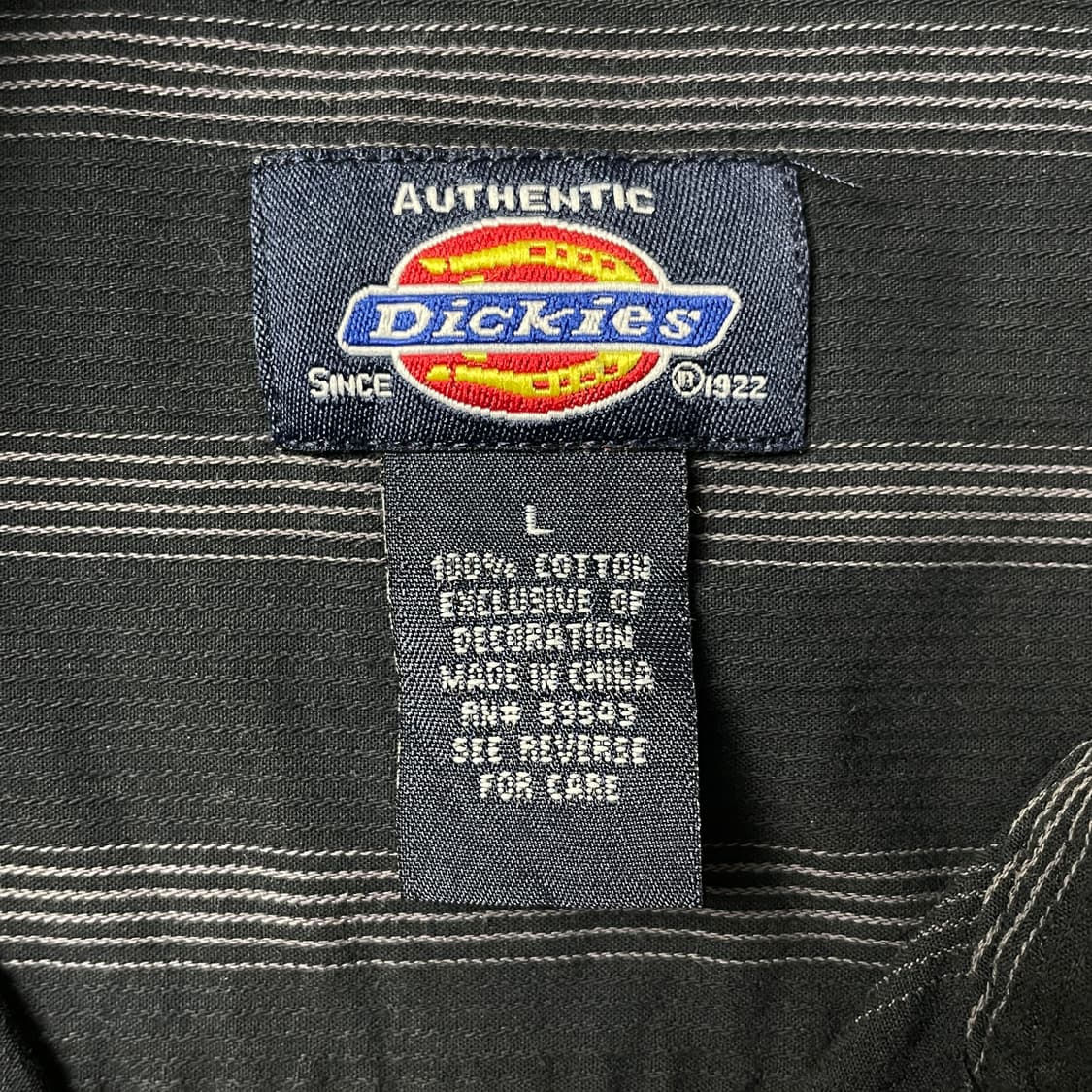DICKIES 디키즈 빈티지 스트라이프 코튼 반팔 셔츠 A00907 상품이미지10