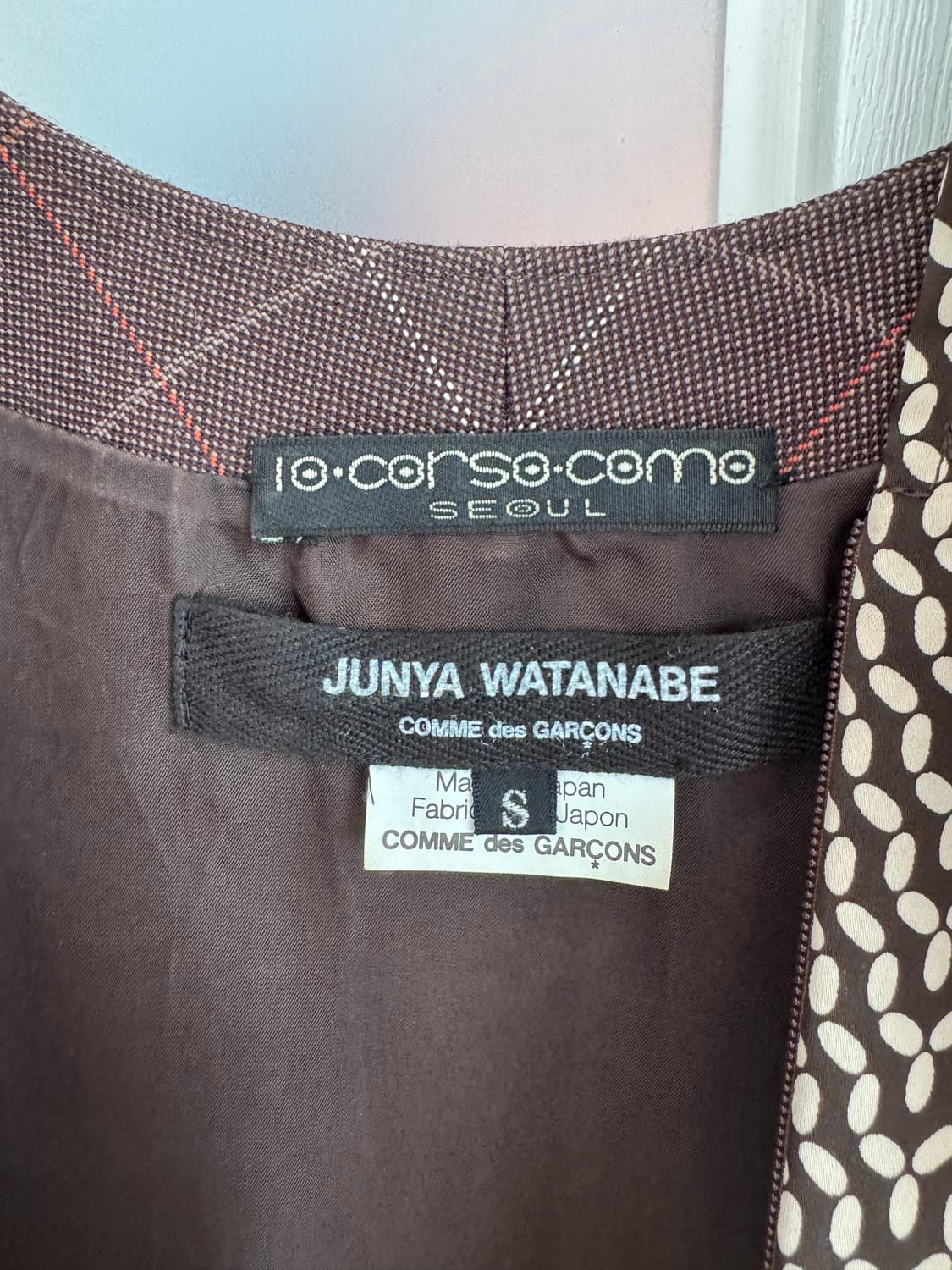 [준야 와타나베x꼼데가르송] 꼬르소꼬모 콜라보 원피스 S 상품이미지7