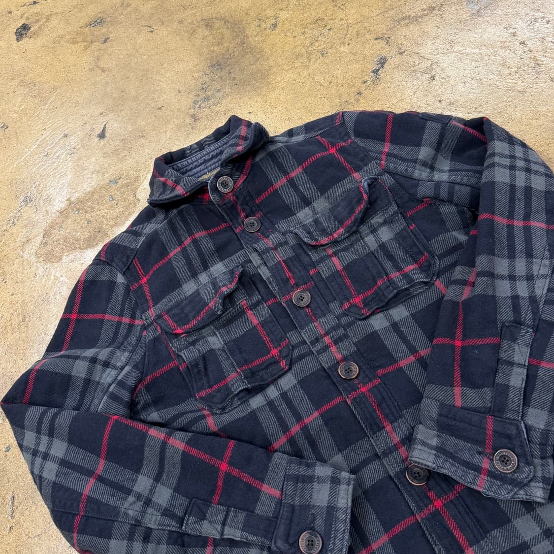 아베크롬비 체크 양털 안감 셔츠  상품이미지1