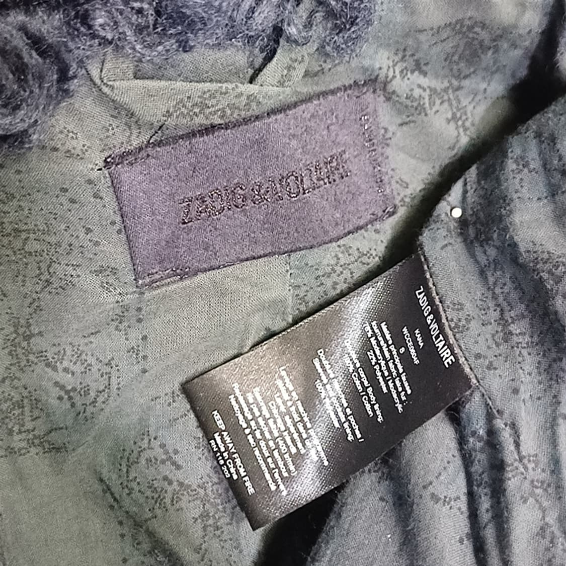 국내 쟈딕앤볼테르 KANA 부클 코트 양털 자켓 여성 S 사랑봉봉 상품이미지7