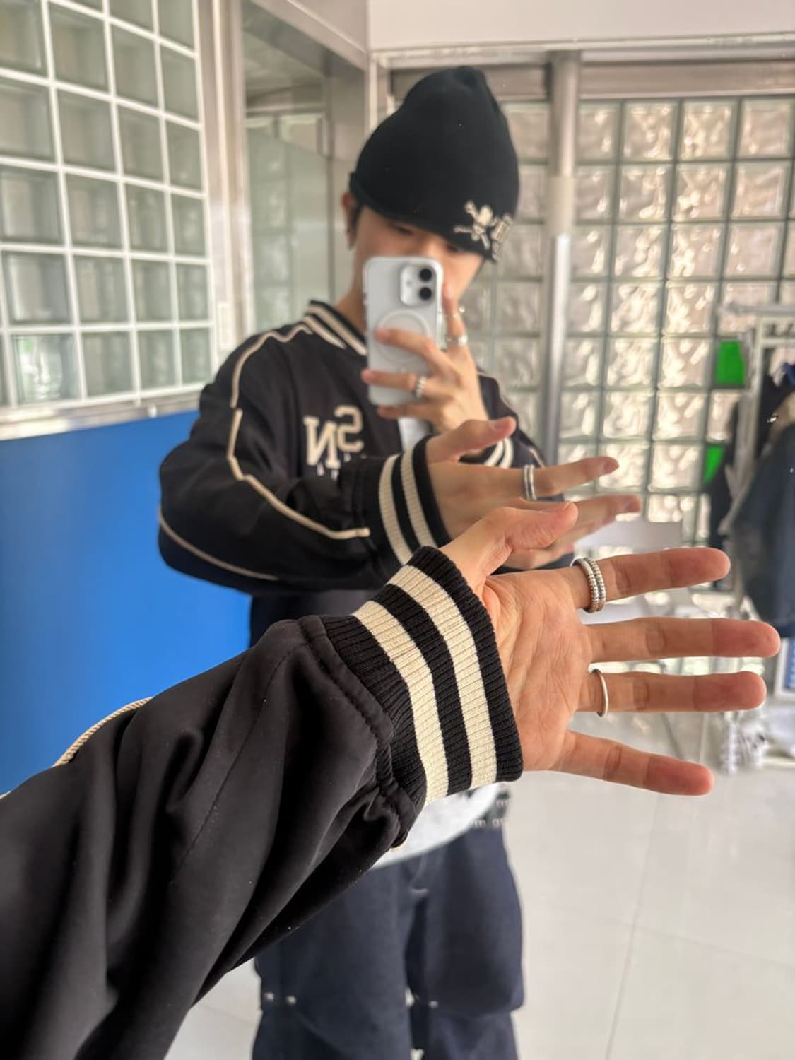 SATIN RIBBED BLOUSON 새틴 리브 블루종 상품이미지5