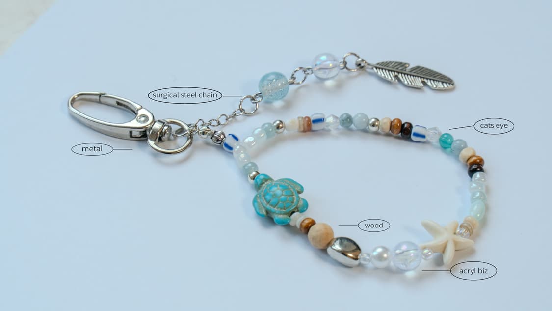 🌊여름향기🌊summer breeze keyring [handmade] 상품이미지2