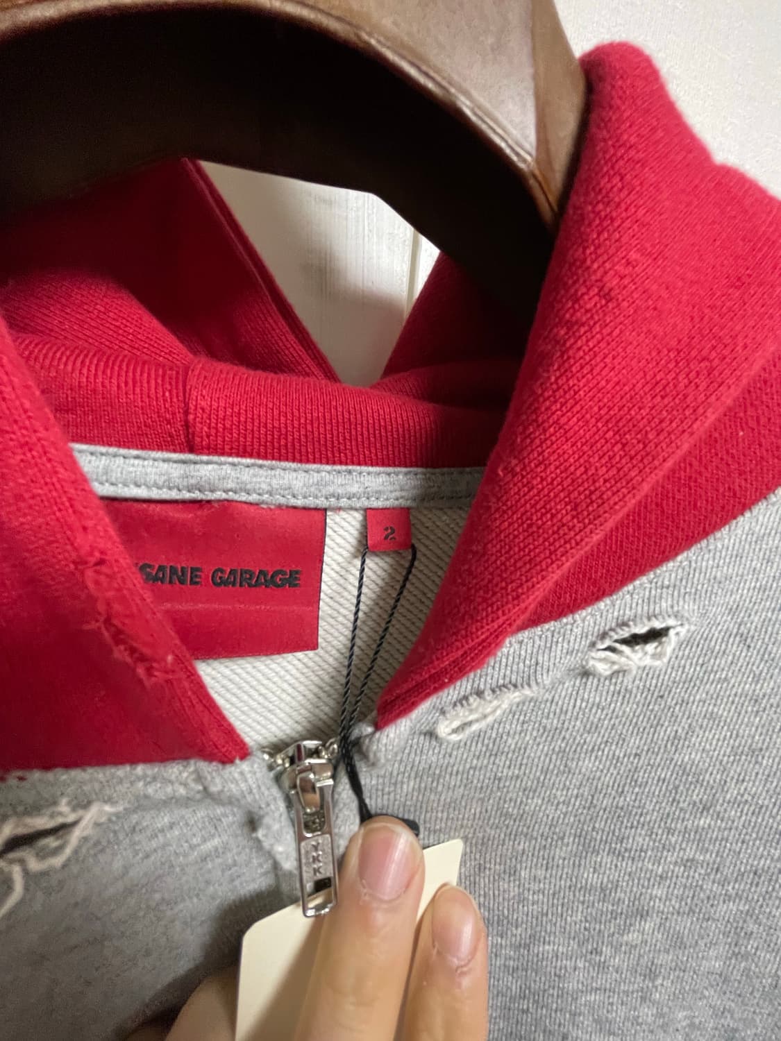 (새제품)인세인개러지 엠프티 한정 후드 집업 2사이즈 상품이미지2