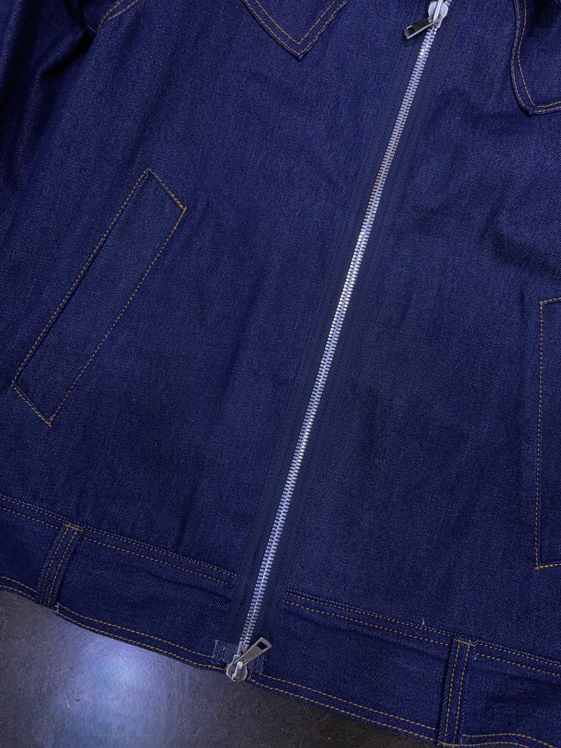 피스워커 웨스턴 무드 생지 2way 데님자켓 L 상품이미지7