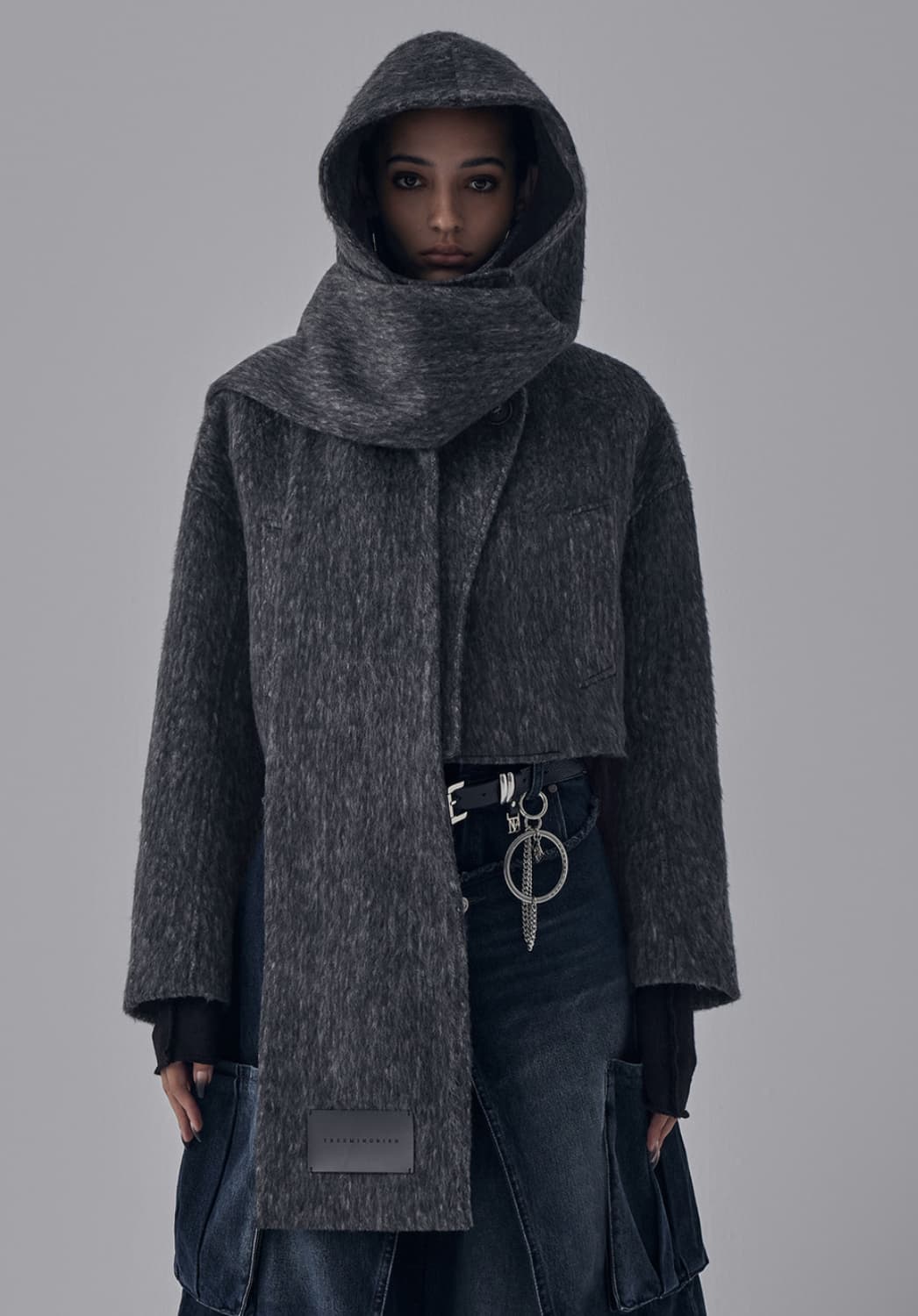 트리밍버드 Hairy Hoddie Muffler Set-up Crop C 상품이미지1