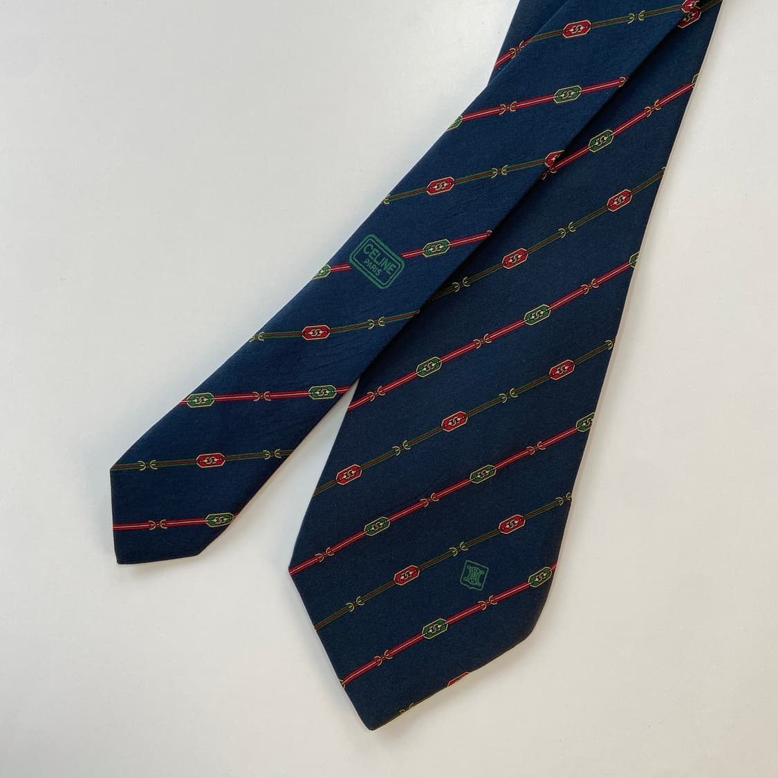 셀린느(celine) 심플로고 명품 정품 넥타이 상품이미지2