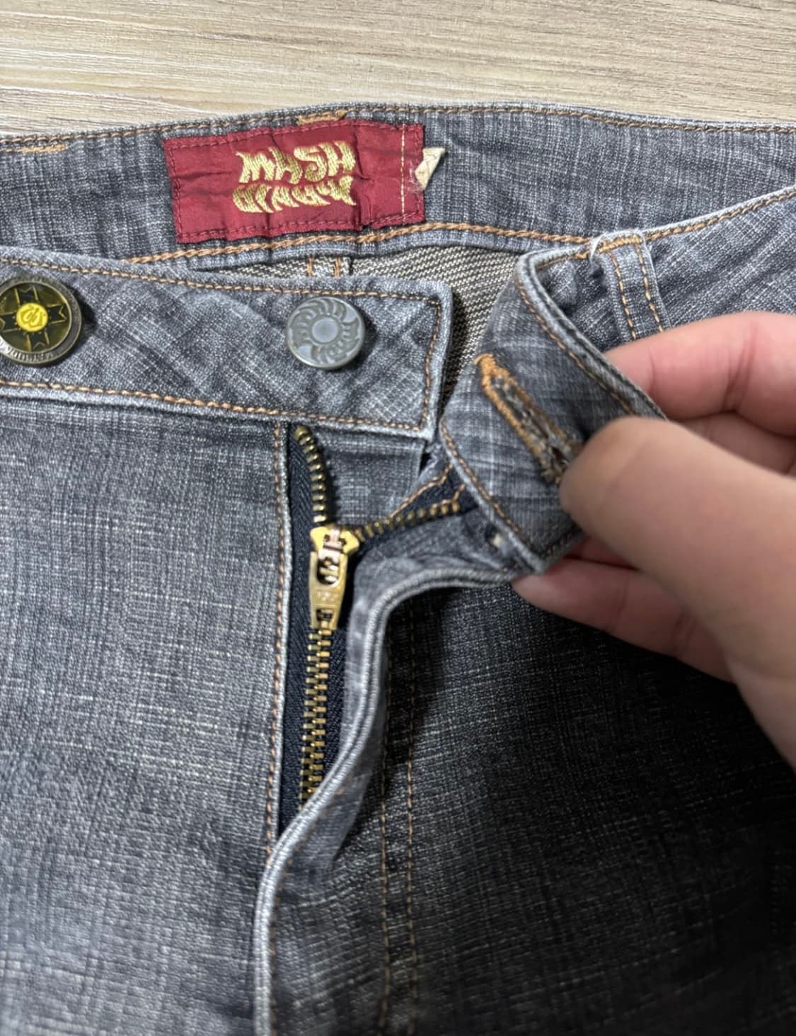 Mash mania 패치워크 플레어 진 상품이미지5