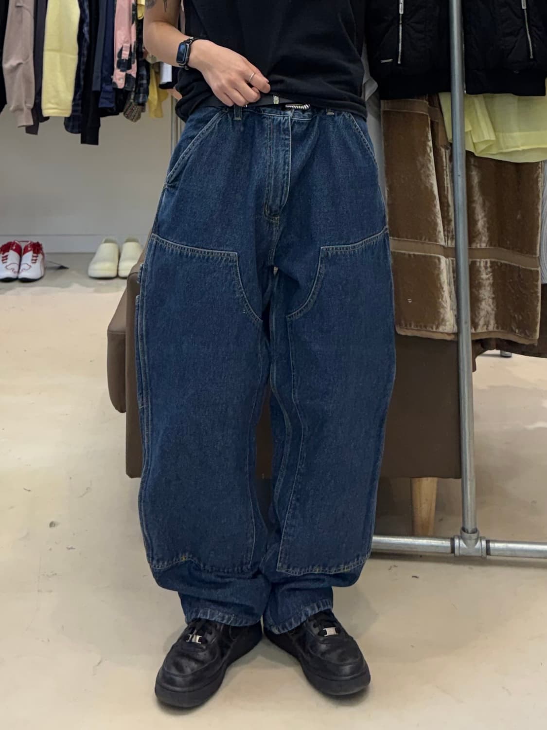 칼하트 wip 더블니 카펜터 워크 데님팬츠 상품이미지4