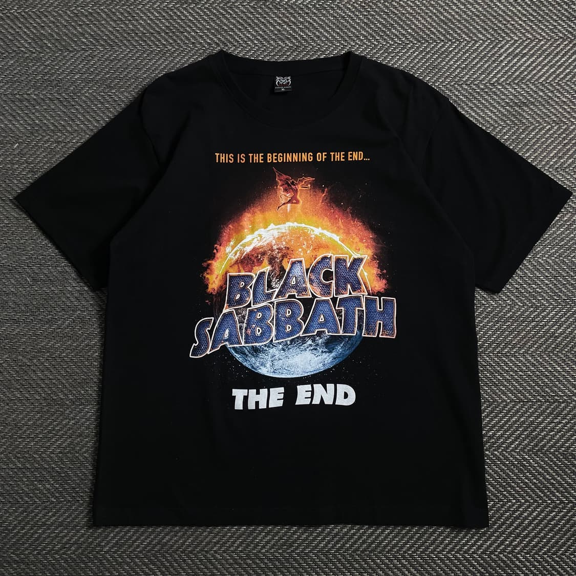 빈티지 USA 블랙 사바스 밴드 반팔 티셔츠o 4478 상품이미지1