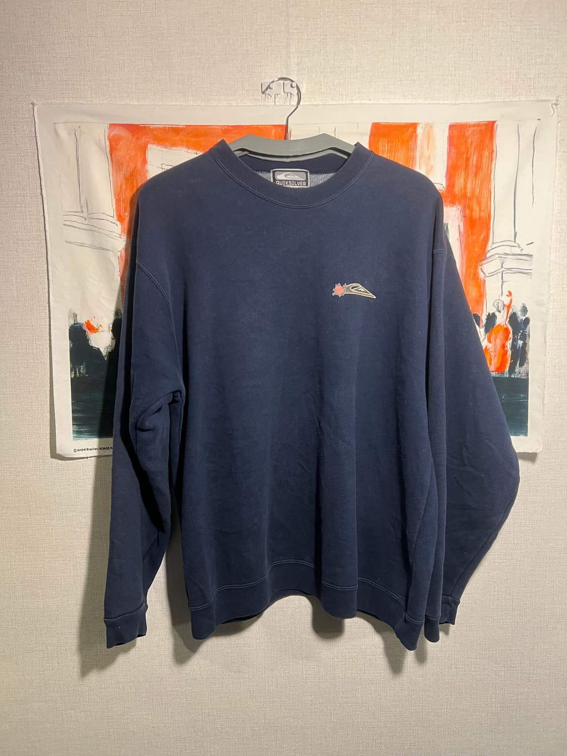퀵실버 네이비 맨투맨 상품이미지1