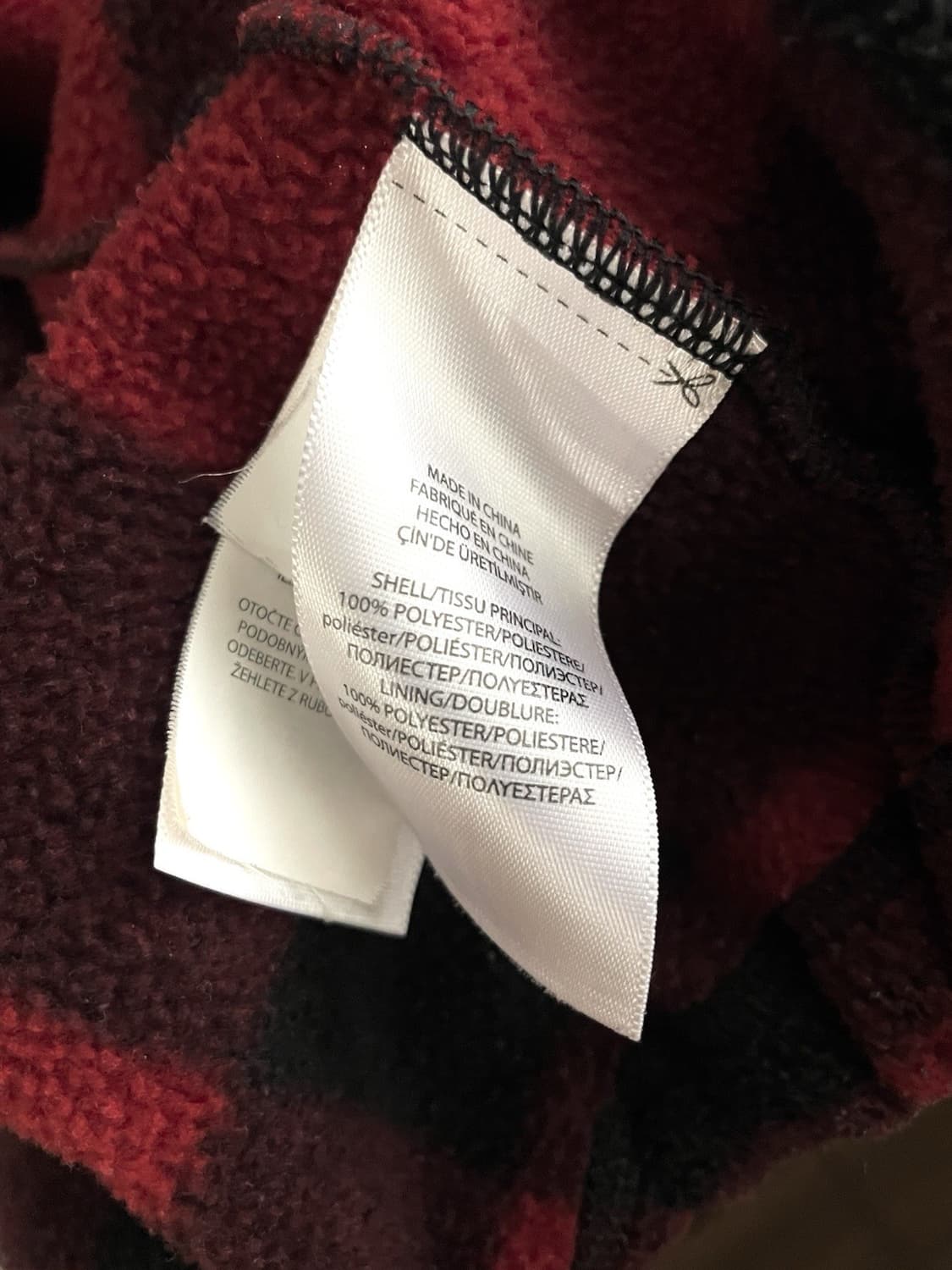 팔라스 x 폴로 체크 플리스 자켓 레드 상품이미지7