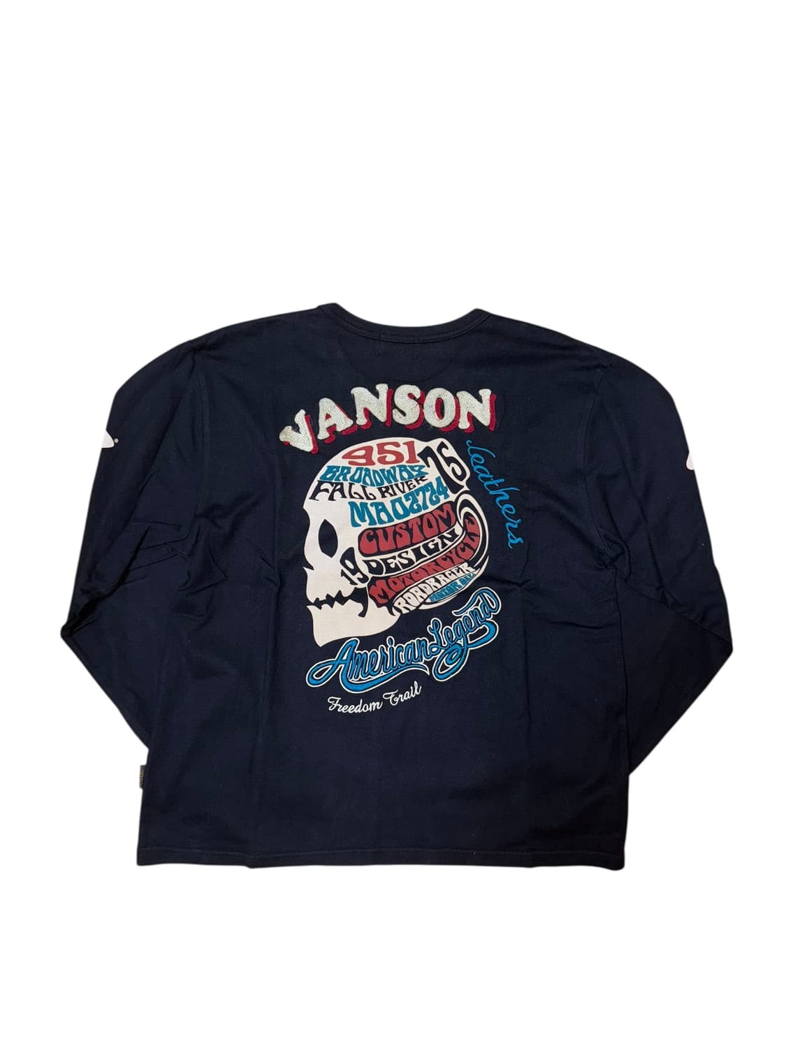 VANSON embroidery long sleeve 상품이미지1