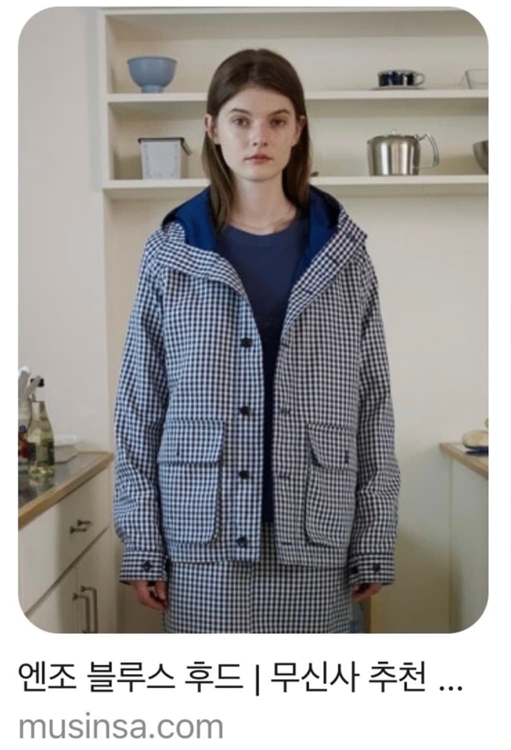 엔조블루스 후드 버튼 자켓  상품이미지1