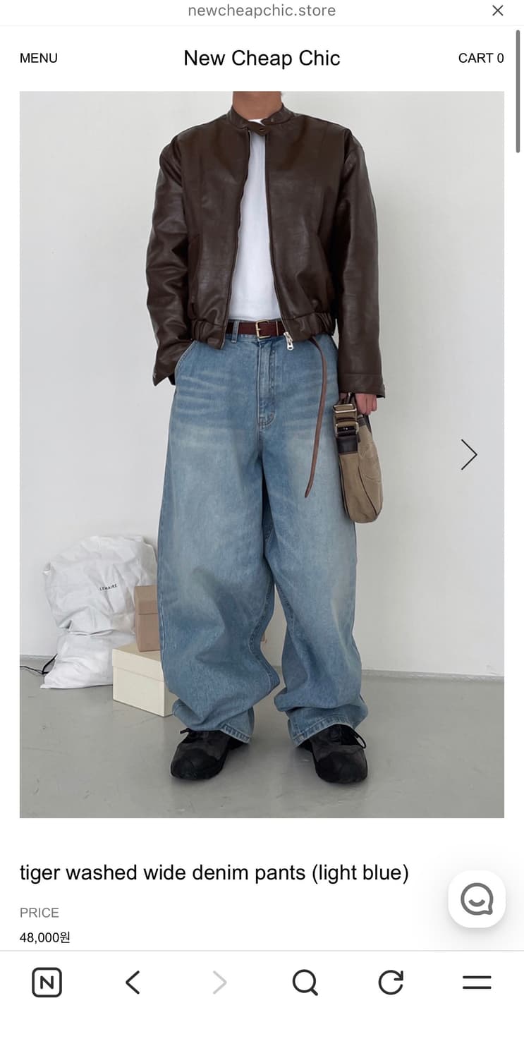 뉴치프시크 tiger washed denim pants 상품이미지1