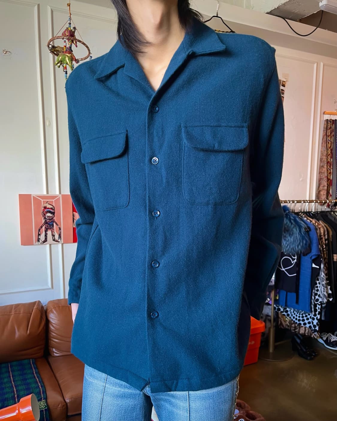 WACKO MARIA Double Pocket Wool Shirt 상품이미지2