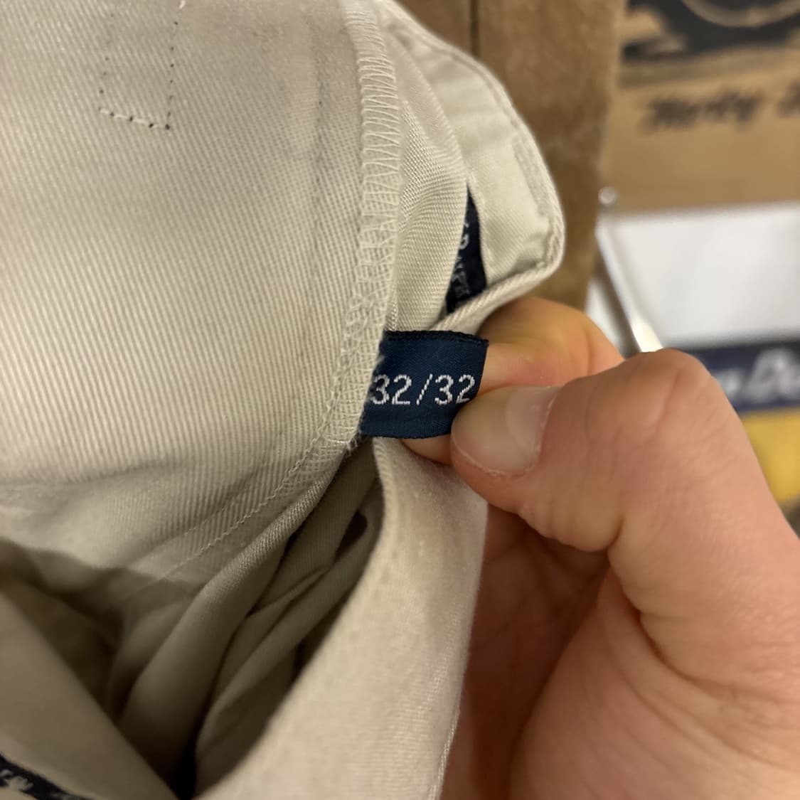 90s 폴로 랄프로렌 더블플리츠 코튼 치노팬츠 연베이지 데드스탁 N946 상품이미지10