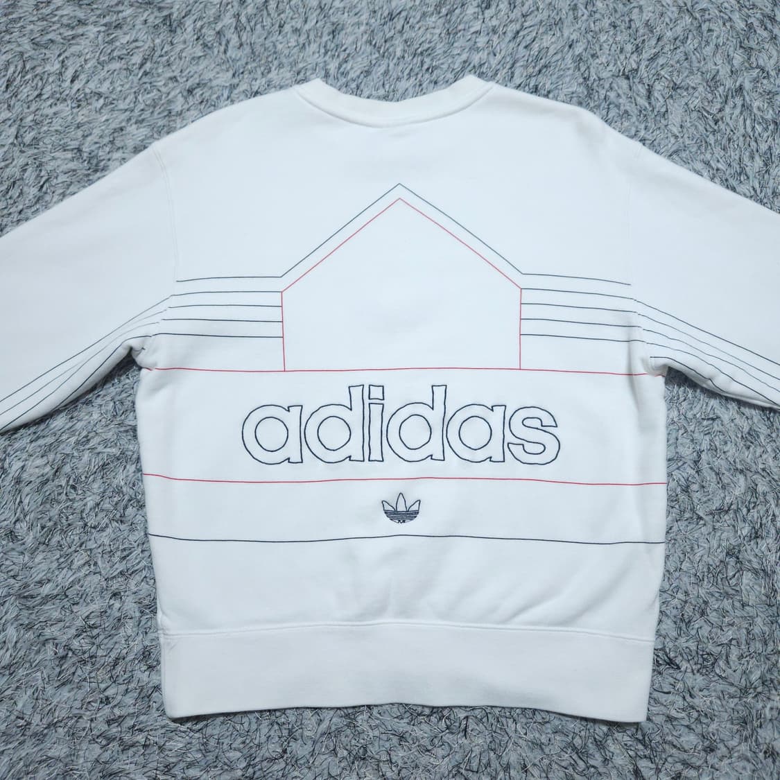 아디다스) M 여자 라이벌리 세미크롭 맨투맨 / 왕눈이샵 상품이미지5