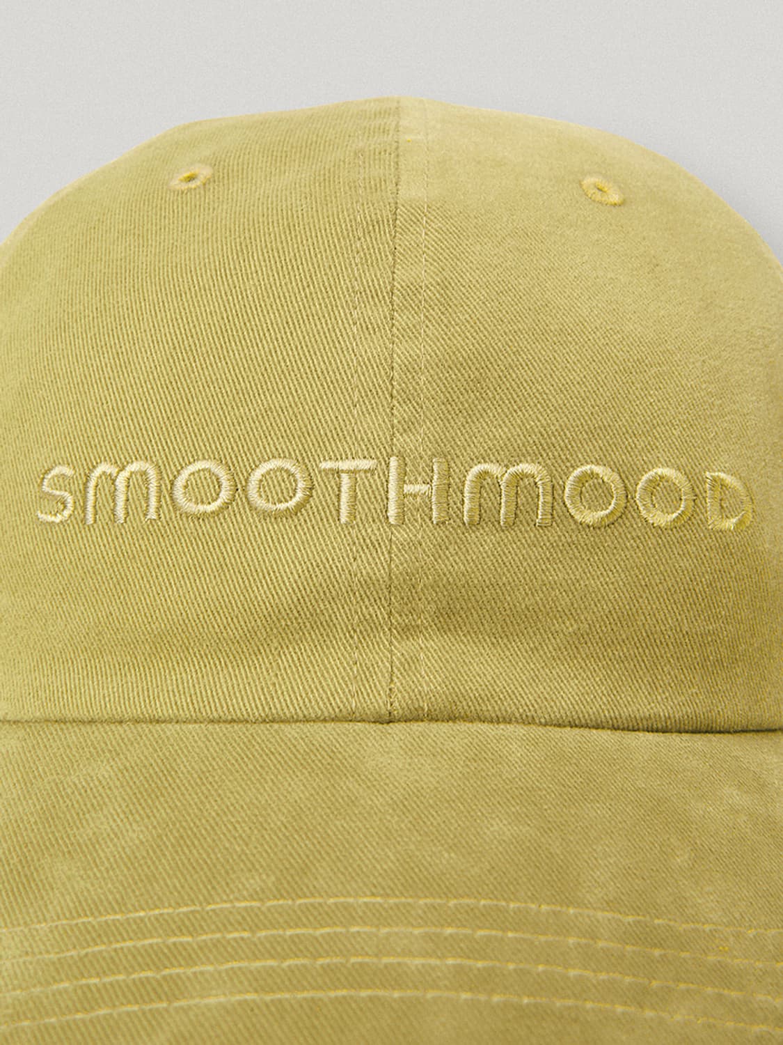 스무드무드 볼드 로고 볼캡 옐로우 상품이미지2