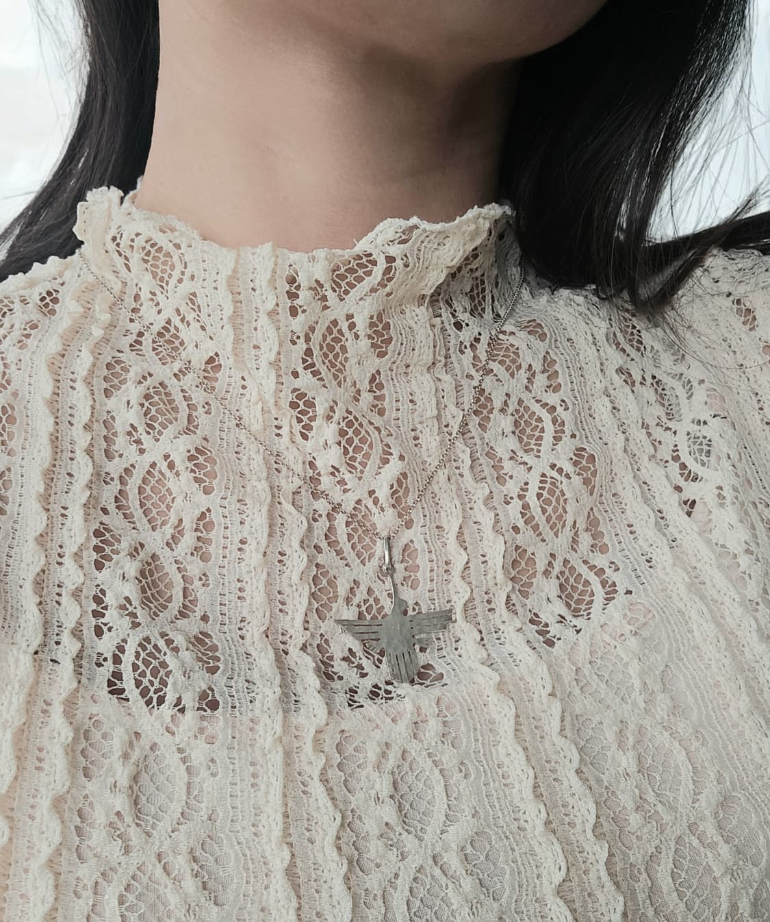 🇺🇸빈티지 네이티브 아메리칸 벌새 실버 목걸이 상품이미지5