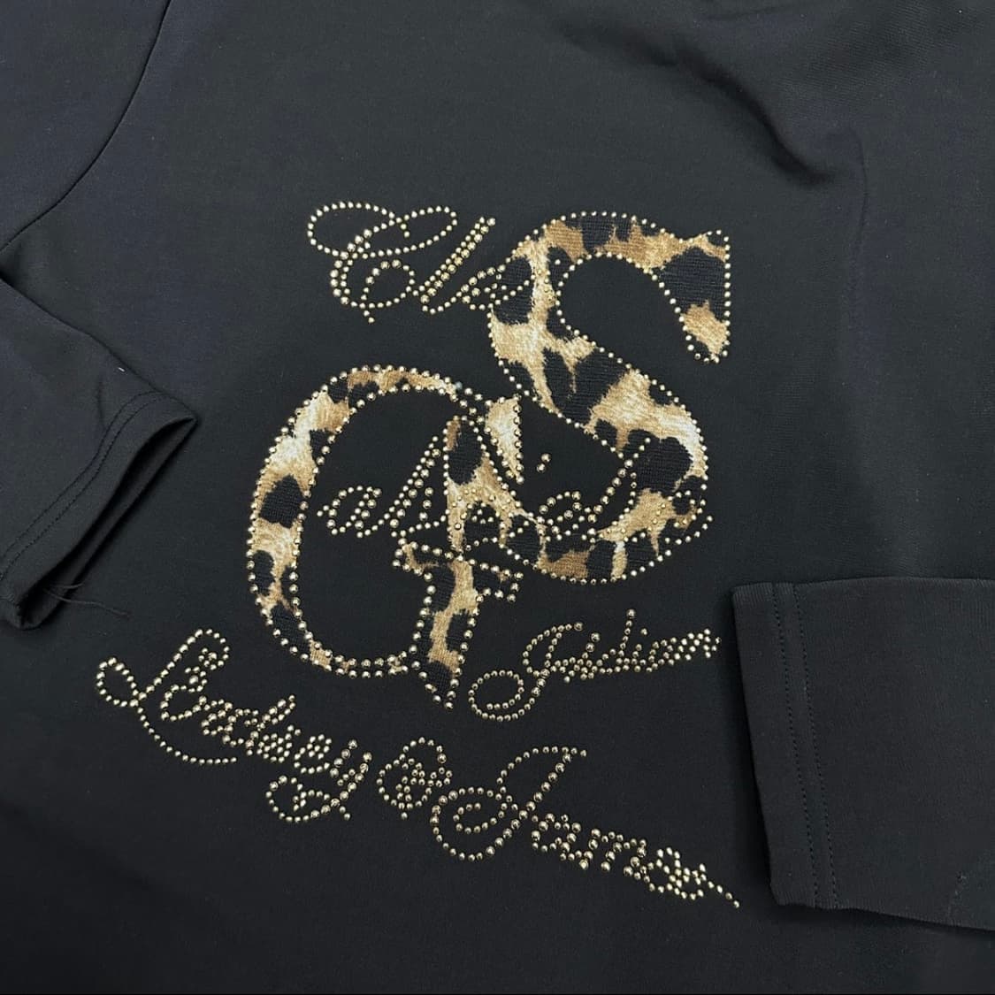 Y2K갸루 호피 큐빅 후드집업 상품이미지4