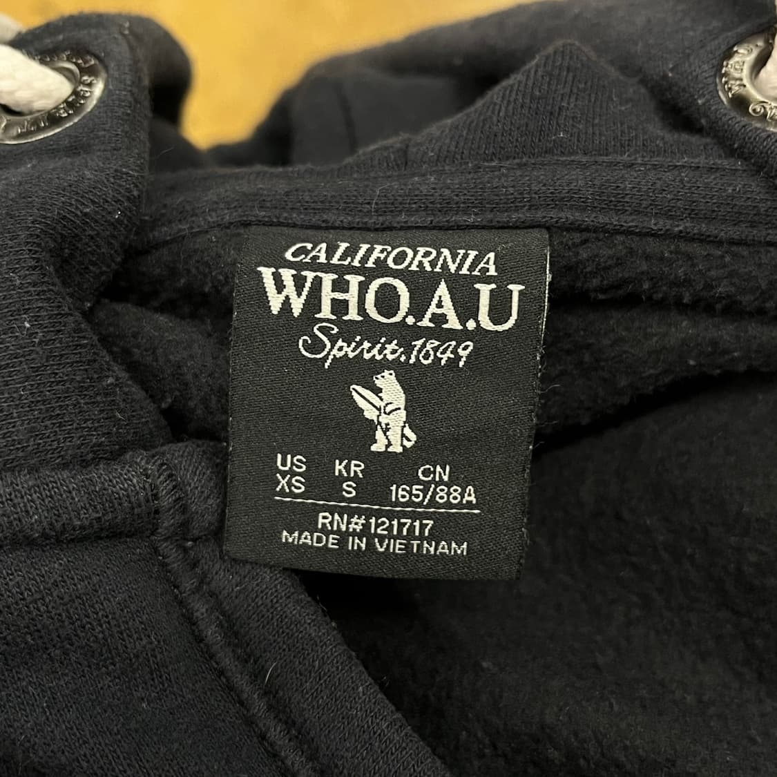 후아유 블랙 후드집업 상품이미지5