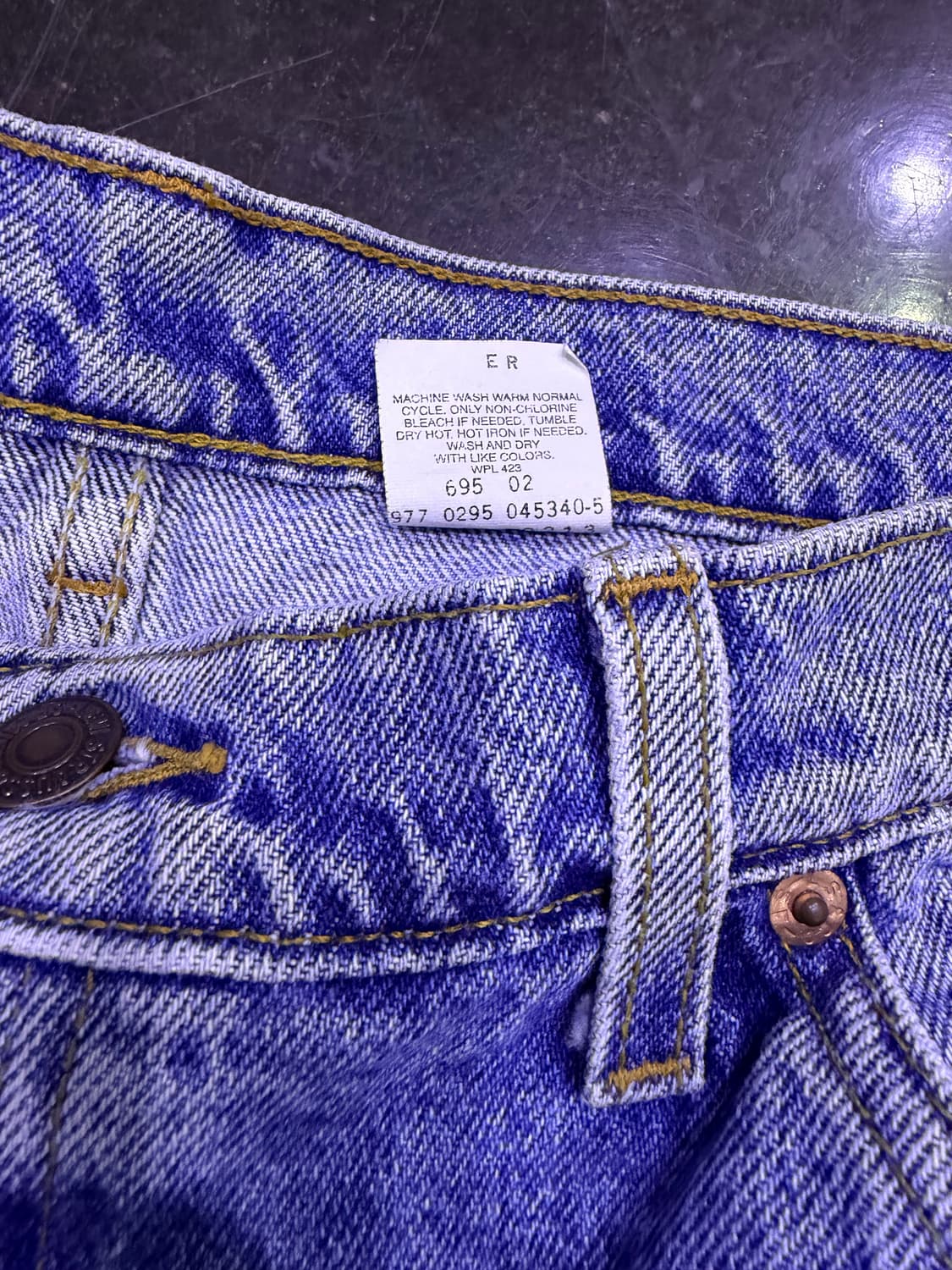 리바이스 550 90's 릴렉스핏 테이퍼드 레그 오렌지 R 데님팬츠 38 상품이미지10