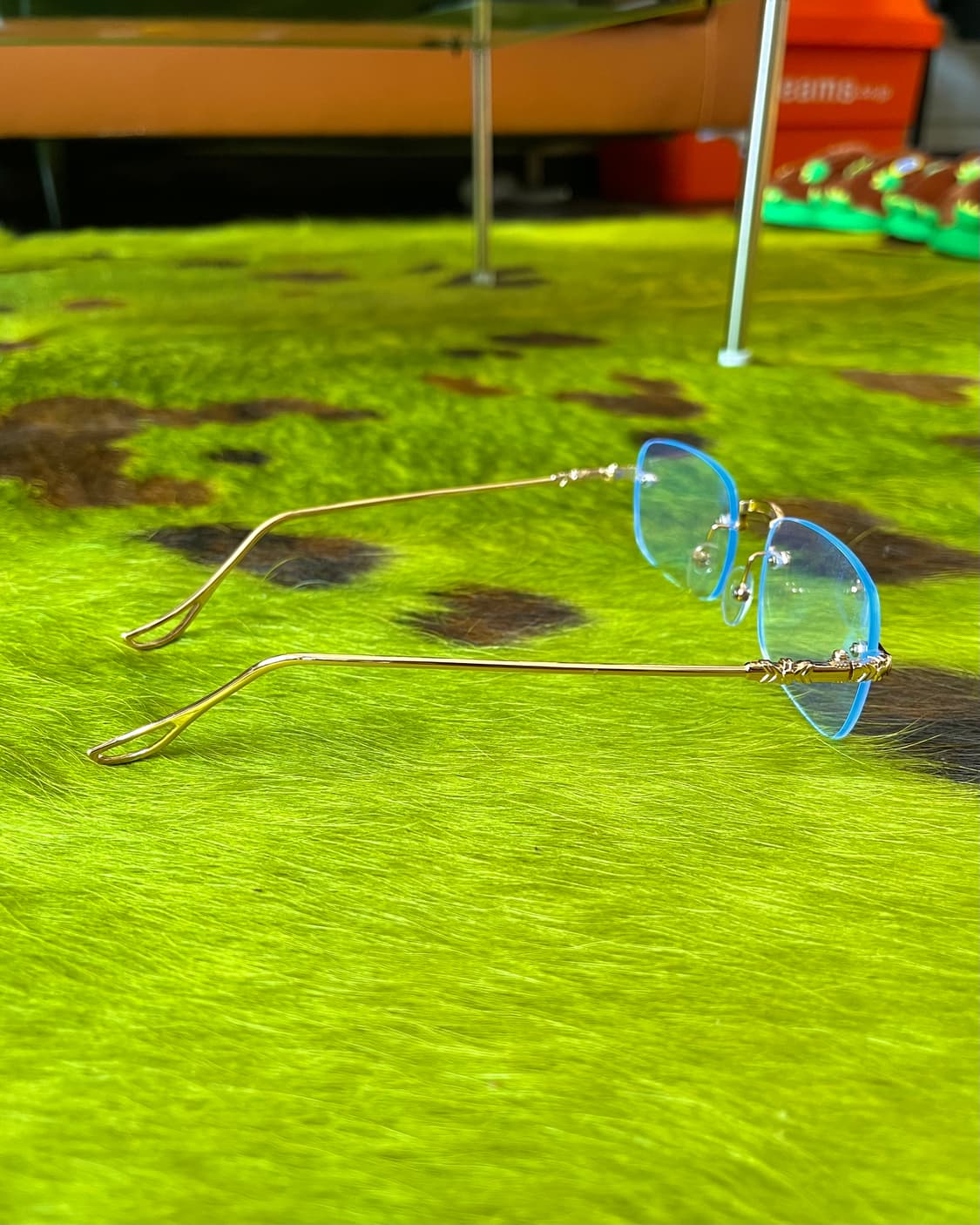Jpn Antique Gold Trim Rimless Glasses 상품이미지7