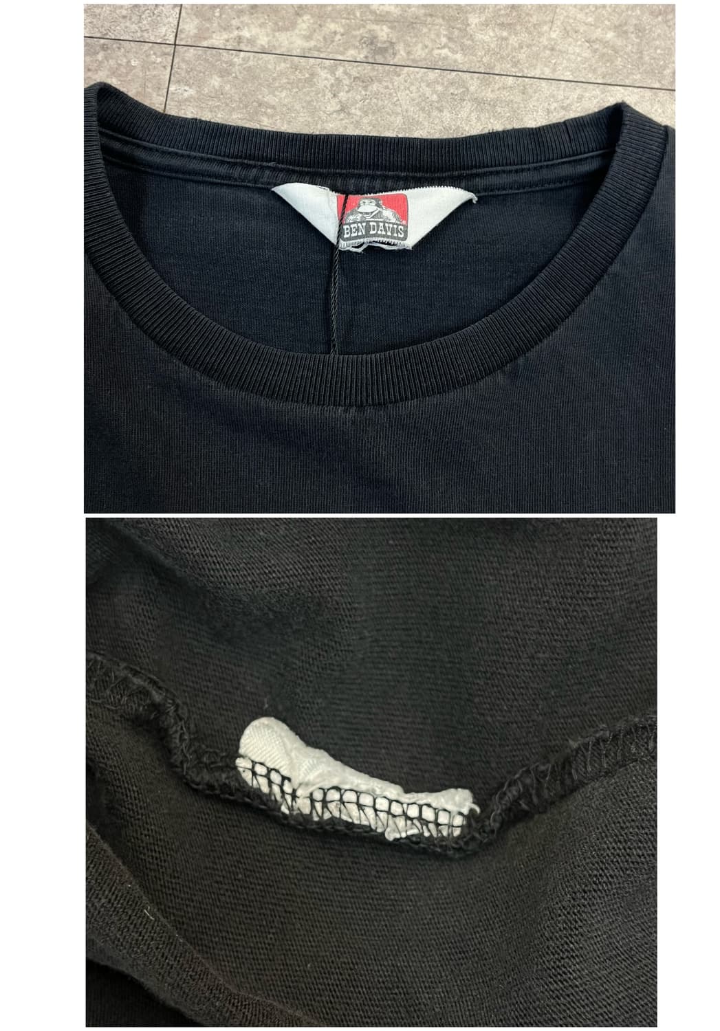 벤데이비스 포켓 반팔티 블랙 #csz4044 상품이미지3