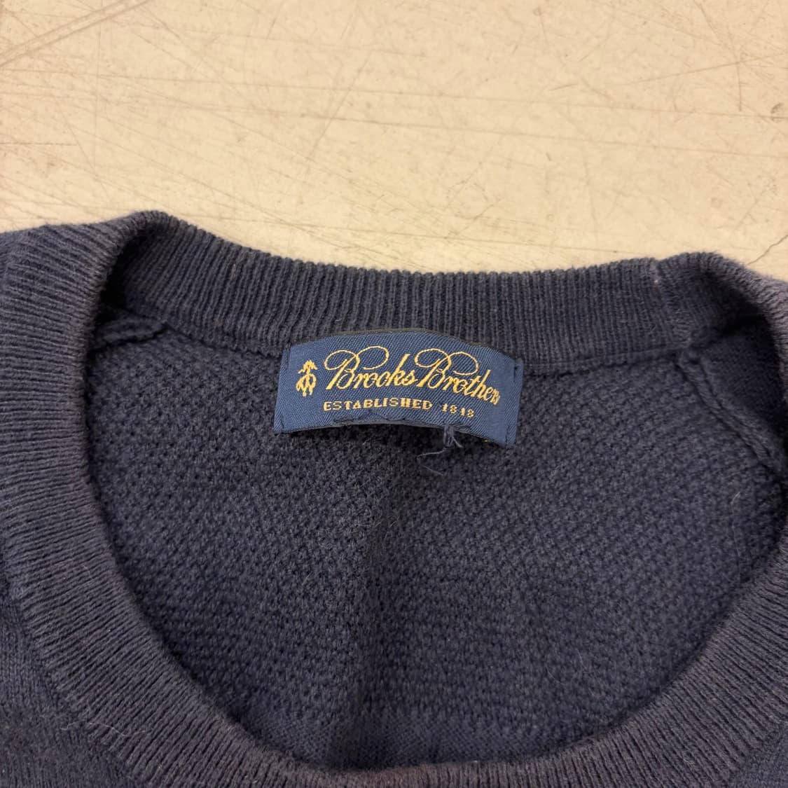 브룩스브라더스 네이비 패턴 니트 상품이미지3