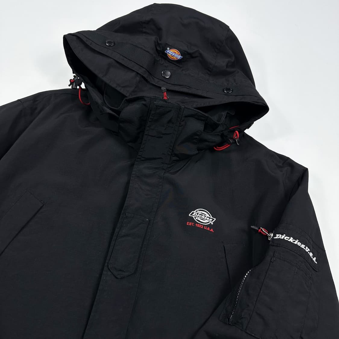 디키즈 블랙 풀오버 바람막이 자켓 (XL) 상품이미지4