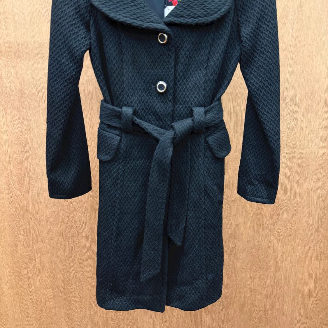 돌체앤가바나 트렌치 코트 플랩 카라 플로럴 프린팅 안감 디테일 블랙 상품이미지5