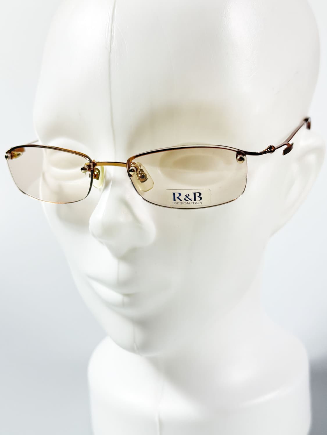 R&B Eyewear 무테 스퀘어 메탈 프레임 빈티지 틴트 안경 상품이미지8