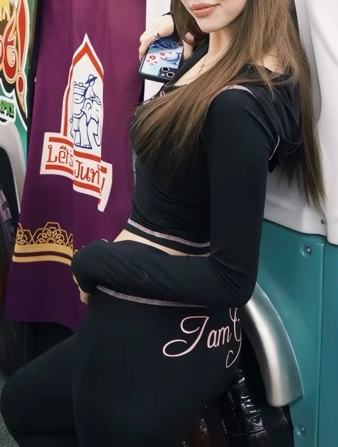 I AM GIA 블랙 트레이닝 세트 스몰사이즈 S 상품이미지3