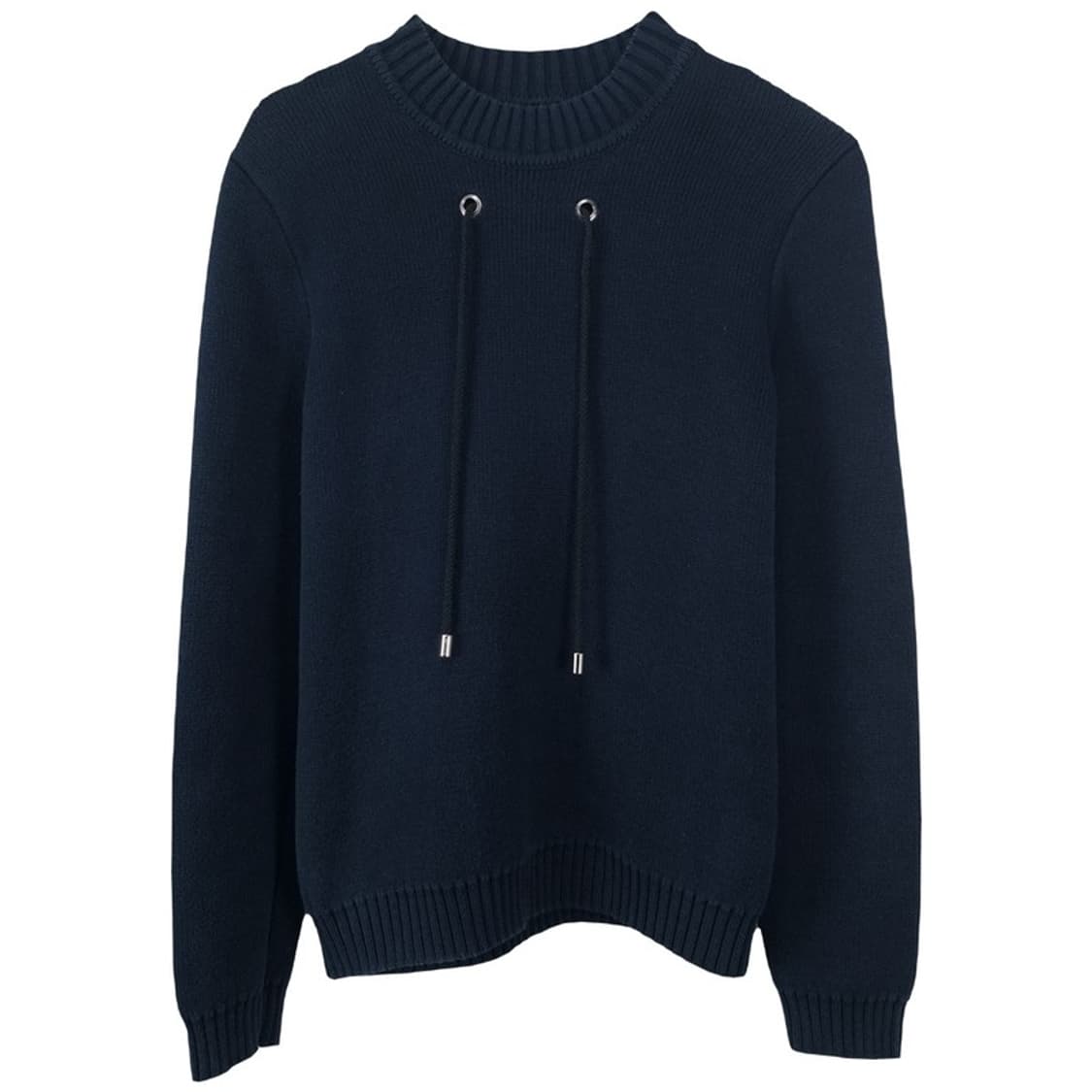 [크레이그 그린] 드로우 스트링 크루넥 니트 네이비 P01443 상품이미지2