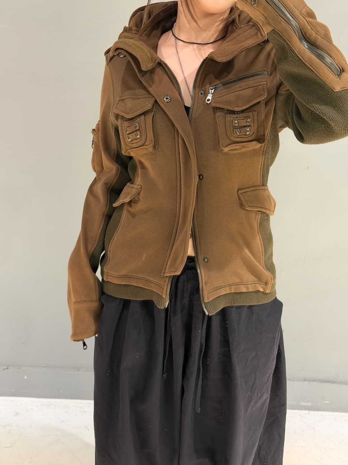 pocket detail ribbed bono jacket 상품이미지5