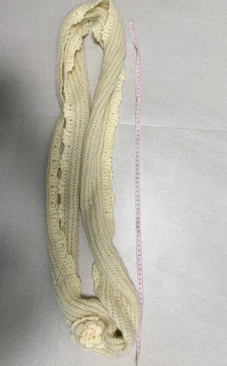 코사지 모리 뜨개 단추 머플러 넥워머 상품이미지4