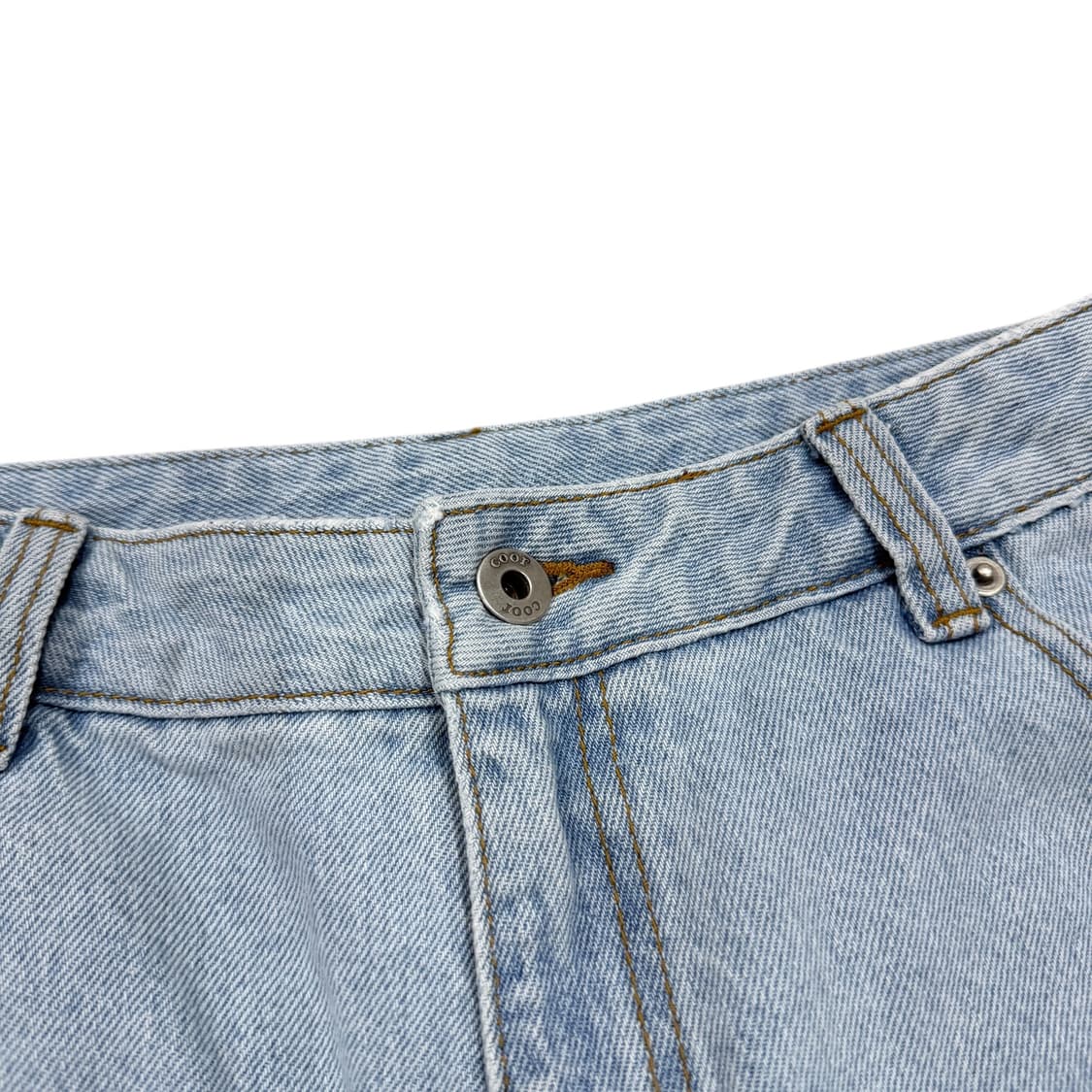 COOR 쿠어 우먼 데미지 워시드 데님 쇼츠 반바지 M 상품이미지2