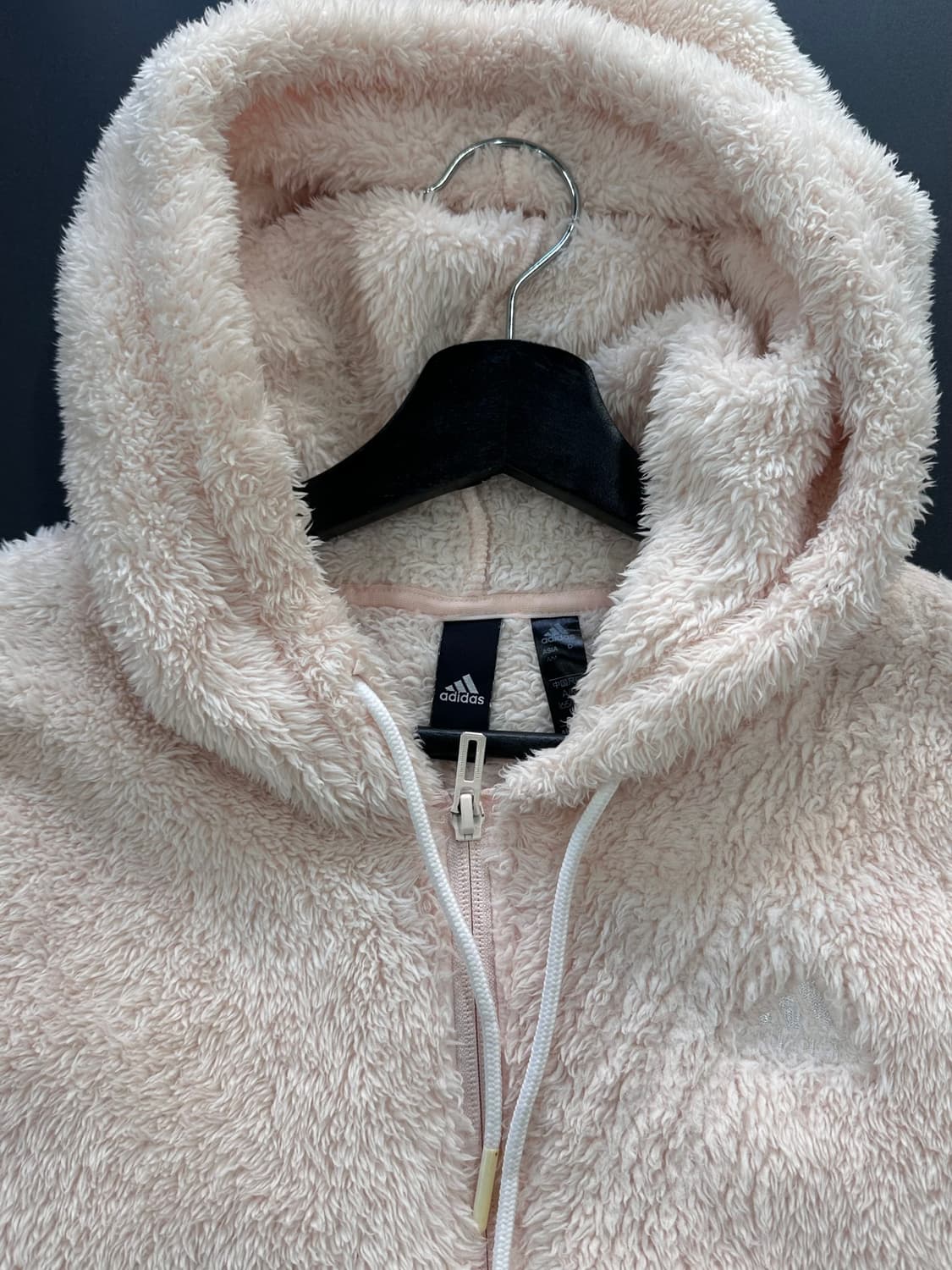 아디다스 플리스 후드집업 딸기우유 상품이미지7