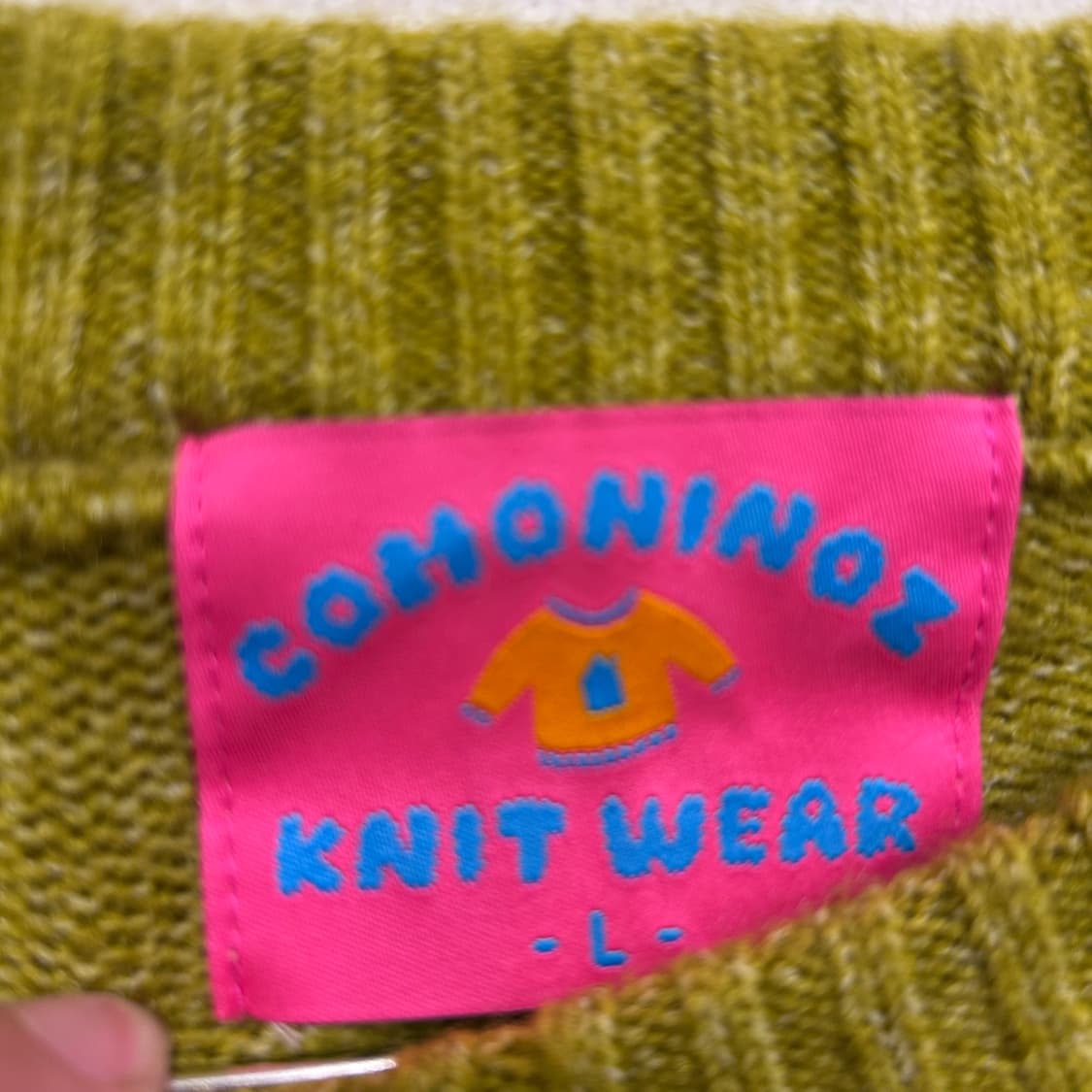 코모니노즈 니트웨어 울부클 라운드 니트 상품이미지3