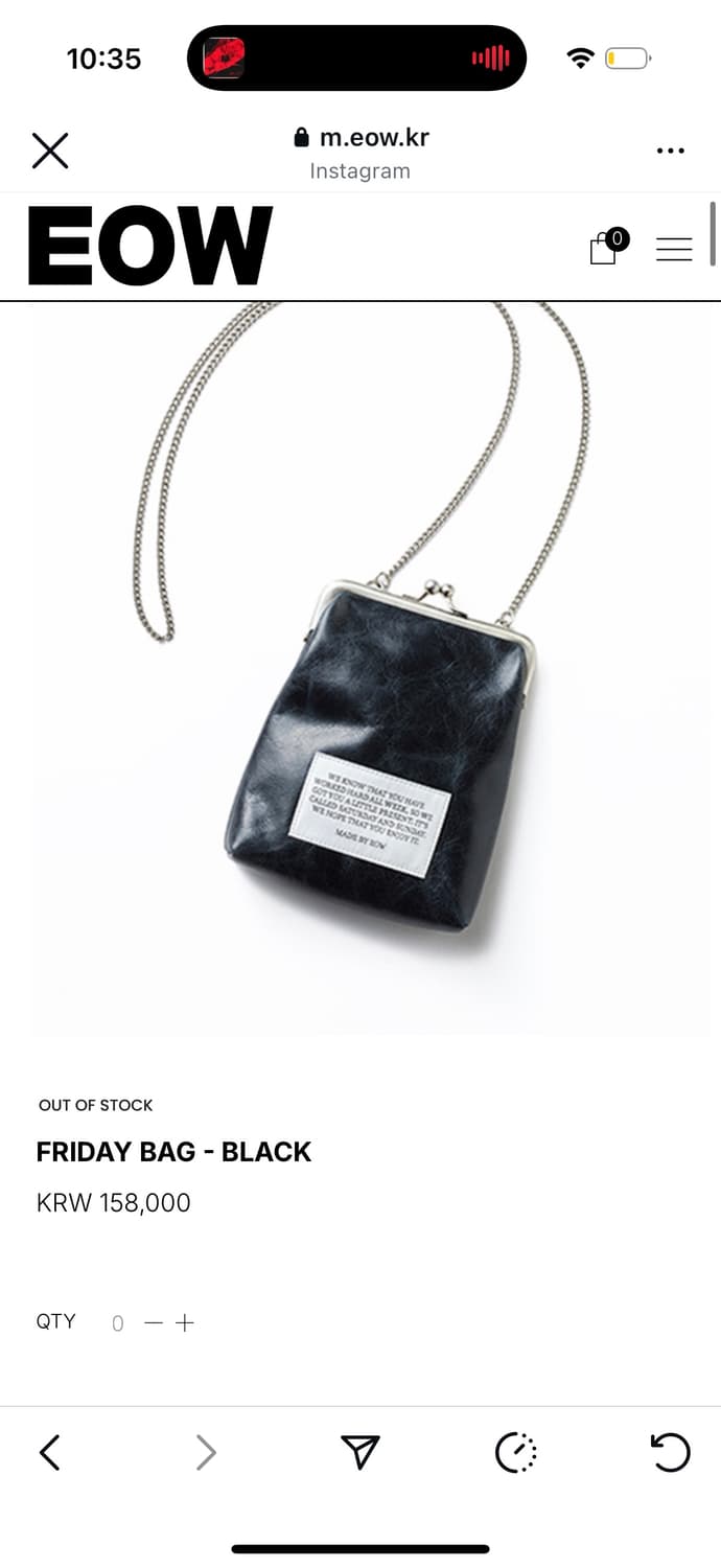 EOW FRIDAY BAG - BLACK 상품이미지1
