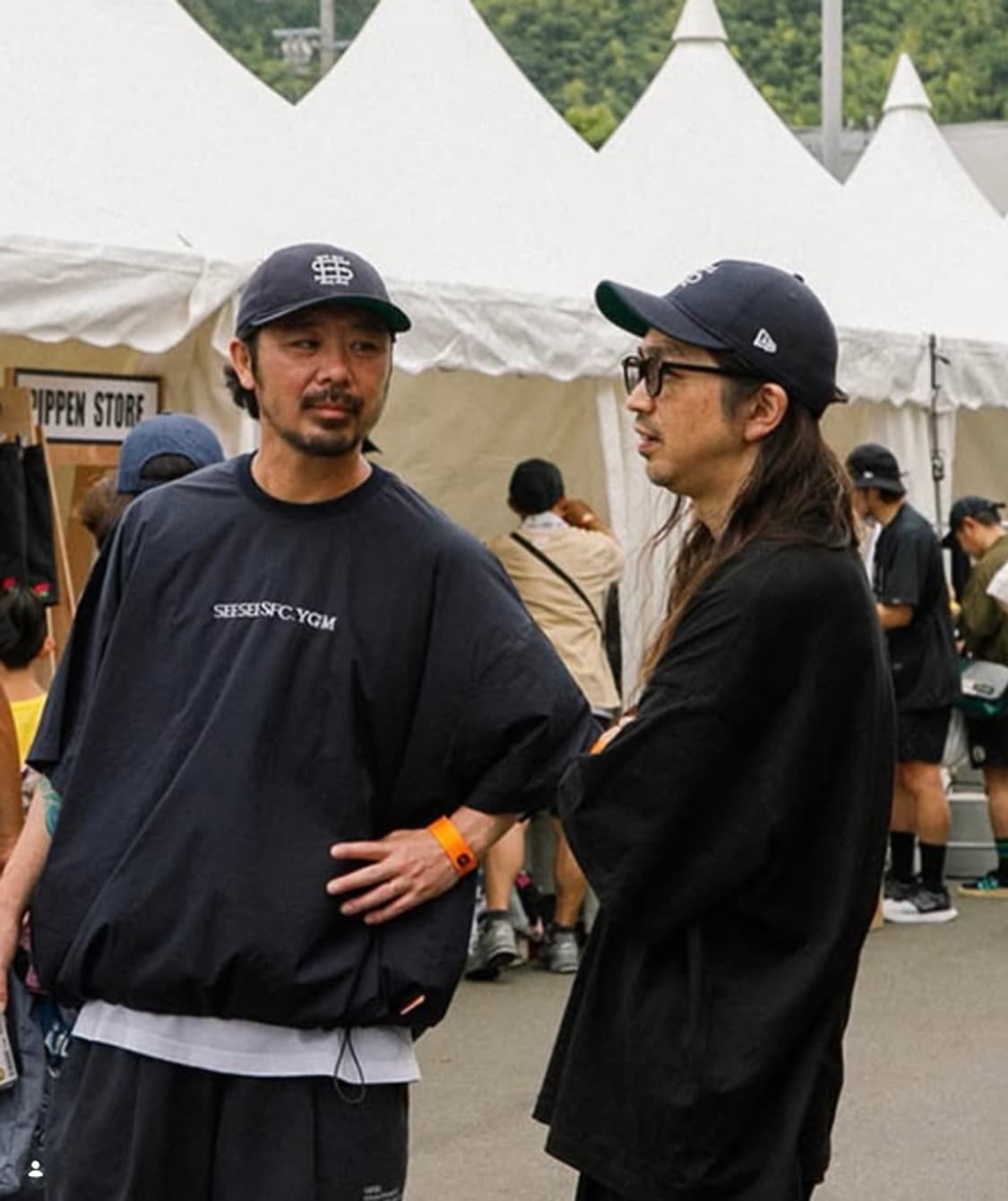 SEESEE x S.F.C x YGM 빅 나일론 크루넥 블랙 XL 상품이미지9