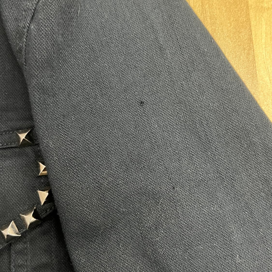 jpn vtg 빈티지 블랙 스터드 데님 자켓 M 상품이미지10