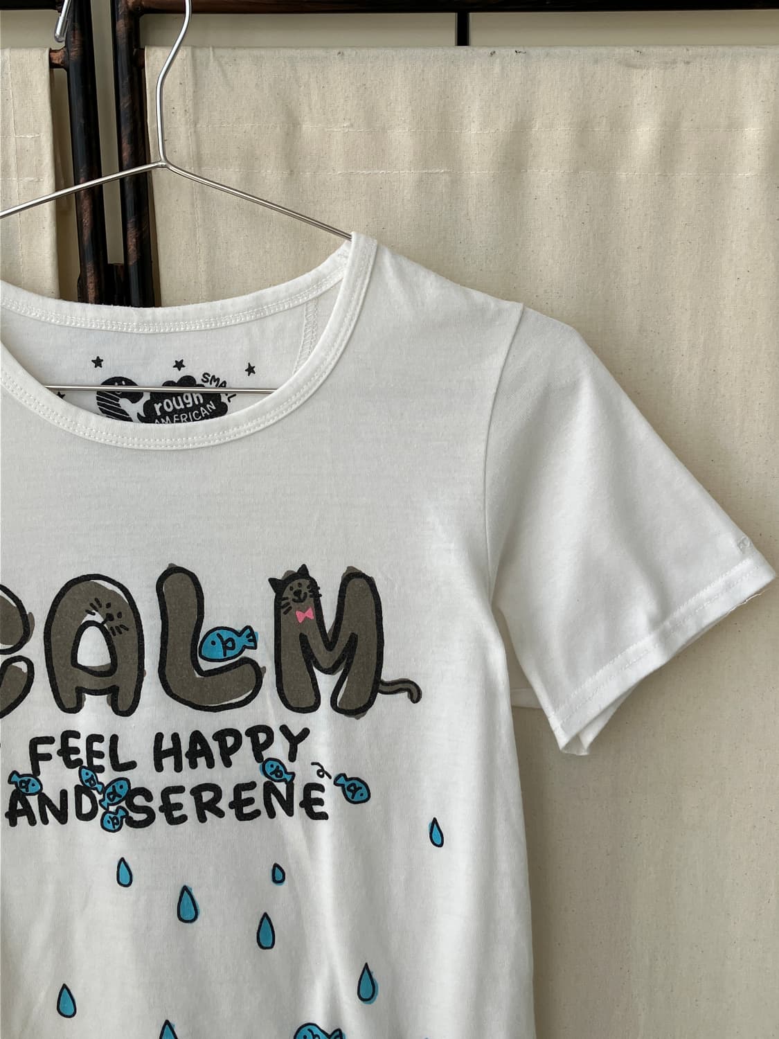quirky cat printing half t-shirt 상품이미지9