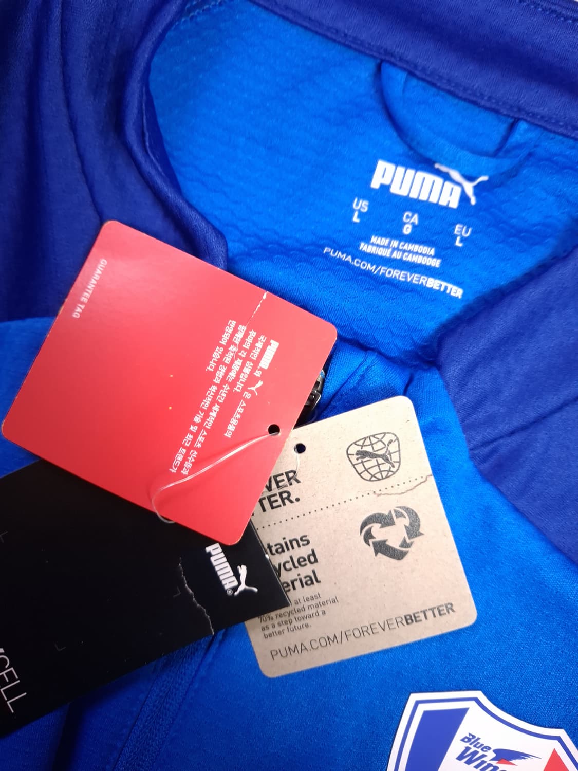 택새제품 오리지날 푸마 삼성 수원 블루윙즈 트렉탑져지 상품이미지3