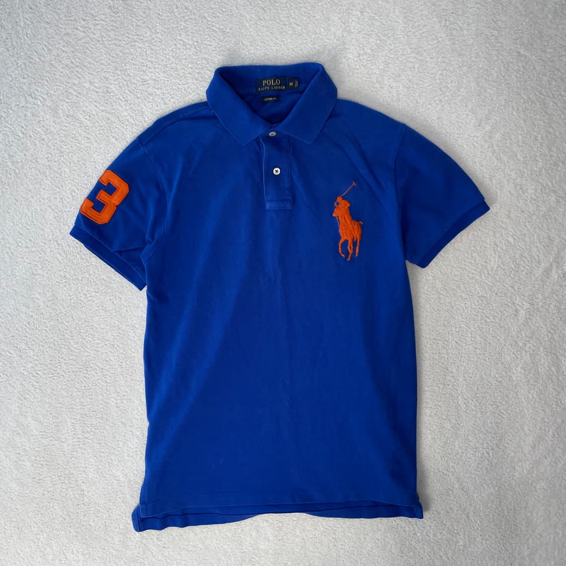 폴로랄프로렌 주황 빅포니 카라티 블루  상품이미지1