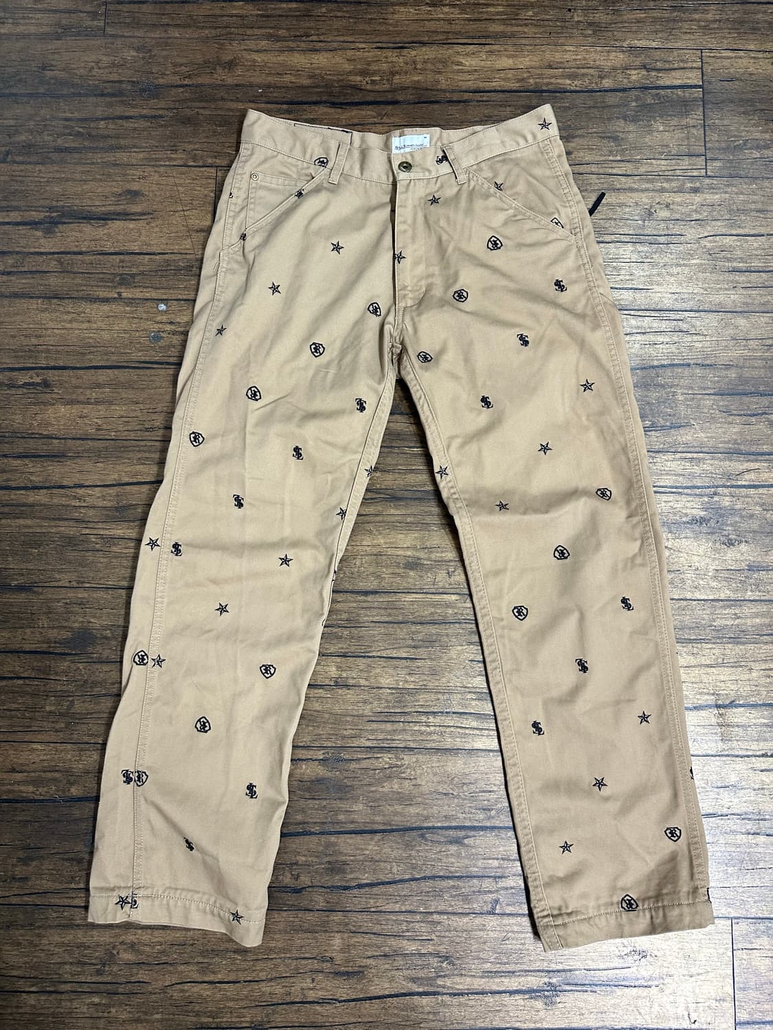 OILL'S 일즈 오리지널 자수 치노 팬츠 실측사이즈L 상품이미지1